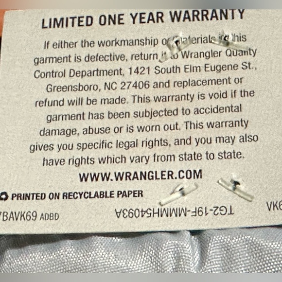 093 Wrangler | NWT Men’s Premium Quality Jeans Straight Fit Deep Blue (sz 34x32) - Picture 8 of 15